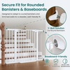 image:imageCumbor 3046 Baby Gate for Stairs AutoClose Dog Gate Indoor Moms Choice Awards WinnerEasy Install Pressure Mounted Pet Gates for Doorways Dual Lock Safety Proofing for Babies amp Pets Cool GrayWhite
