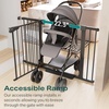 image:imageCumbor 3046 Baby Gate for Stairs AutoClose Dog Gate Indoor Moms Choice Awards WinnerEasy Install Pressure Mounted Pet Gates for Doorways Dual Lock Safety Proofing for Babies amp Pets Cool GrayBlack