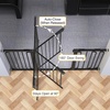 image:imageCumbor 3046 Baby Gate for Stairs AutoClose Dog Gate Indoor Moms Choice Awards WinnerEasy Install Pressure Mounted Pet Gates for Doorways Dual Lock Safety Proofing for Babies amp Pets Cool GrayBlack