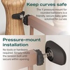 image:imageCumbor 3046 Baby Gate for Stairs AutoClose Dog Gate Indoor Moms Choice Awards WinnerEasy Install Pressure Mounted Pet Gates for Doorways Dual Lock Safety Proofing for Babies amp Pets Cool GrayBrown