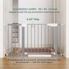 image:imageCumbor 3046 Baby Gate for Stairs AutoClose Dog Gate Indoor Moms Choice Awards WinnerEasy Install Pressure Mounted Pet Gates for Doorways Dual Lock Safety Proofing for Babies amp Pets Cool GrayGray