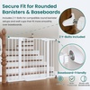 image:imageCumbor 3046 Baby Gate for Stairs AutoClose Dog Gate Indoor Moms Choice Awards WinnerEasy Install Pressure Mounted Pet Gates for Doorways Dual Lock Safety Proofing for Babies amp Pets Cool GrayWhite