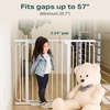 image:imageCumbor 3046 Baby Gate for Stairs AutoClose Dog Gate Indoor Moms Choice Awards WinnerEasy Install Pressure Mounted Pet Gates for Doorways Dual Lock Safety Proofing for Babies amp Pets Cool GrayWhite
