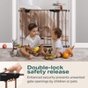 image:imageCumbor 3048 Baby Gate for Stairs and Doorways Moms Choice Award Winner Pressure Mounted Dog Gate Indoor with SelfClosing Walk Through Door Easy Install DoubleLock Design Cool GrayBrown