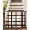 image:imageCumbor 3048 Baby Gate for Stairs and Doorways Moms Choice Award Winner Pressure Mounted Dog Gate Indoor with SelfClosing Walk Through Door Easy Install DoubleLock Design Cool GrayBlack