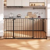 image:imageCumbor 3048 Baby Gate for Stairs and Doorways Moms Choice Award Winner Pressure Mounted Dog Gate Indoor with SelfClosing Walk Through Door Easy Install DoubleLock Design Cool GrayBlack