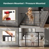 image:imageCumbor 3048 Baby Gate for Stairs and Doorways Moms Choice Award Winner Pressure Mounted Dog Gate Indoor with SelfClosing Walk Through Door Easy Install DoubleLock Design Cool GrayBlack
