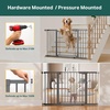 image:imageCumbor 3048 Baby Gate for Stairs and Doorways Moms Choice Award Winner Pressure Mounted Dog Gate Indoor with SelfClosing Walk Through Door Easy Install DoubleLock Design Cool GrayCool Gray