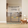 image:imageCumbor 3048 Baby Gate for Stairs and Doorways Moms Choice Award Winner Pressure Mounted Dog Gate Indoor with SelfClosing Walk Through Door Easy Install DoubleLock Design Cool GrayCool Gray