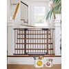 image:imageCumbor 3048 Baby Gate for Stairs and Doorways Moms Choice Award Winner Pressure Mounted Dog Gate Indoor with SelfClosing Walk Through Door Easy Install DoubleLock Design Cool GrayBrown