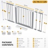 image:imageCumbor 3048 Baby Gate for Stairs and Doorways Moms Choice Award Winner Pressure Mounted Dog Gate Indoor with SelfClosing Walk Through Door Easy Install DoubleLock Design Cool GrayGray