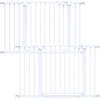 image:imageCumbor 3048 Baby Gate for Stairs and Doorways Moms Choice Award Winner Pressure Mounted Dog Gate Indoor with SelfClosing Walk Through Door Easy Install DoubleLock Design Cool GrayWhite