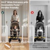 image:imageCumbor 3048 Baby Gate for Stairs and Doorways Moms Choice Award Winner Pressure Mounted Dog Gate Indoor with SelfClosing Walk Through Door Easy Install DoubleLock Design Cool GrayWhite