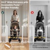 image:imageCumbor 3048 Baby Gate for Stairs and Doorways Moms Choice Award Winner Pressure Mounted Dog Gate Indoor with SelfClosing Walk Through Door Easy Install DoubleLock Design Cool GrayWhite