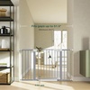 image:imageCumbor 3048 Baby Gate for Stairs and Doorways Moms Choice Award Winner Pressure Mounted Dog Gate Indoor with SelfClosing Walk Through Door Easy Install DoubleLock Design Cool GrayGray