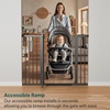 image:imageCumbor 3048 Baby Gate for Stairs and Doorways Moms Choice Award Winner Pressure Mounted Dog Gate Indoor with SelfClosing Walk Through Door Easy Install DoubleLock Design Cool GrayBlack