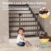 image:imageCumbor 3048 Baby Gate for Stairs and Doorways Moms Choice Award Winner Pressure Mounted Dog Gate Indoor with SelfClosing Walk Through Door Easy Install DoubleLock Design Cool GrayBrown