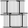 image:imageCumbor 3048 Baby Gate for Stairs and Doorways Moms Choice Award Winner Pressure Mounted Dog Gate Indoor with SelfClosing Walk Through Door Easy Install DoubleLock Design Cool GrayBlack
