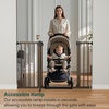 image:imageCumbor 3048 Baby Gate for Stairs and Doorways Moms Choice Award Winner Pressure Mounted Dog Gate Indoor with SelfClosing Walk Through Door Easy Install DoubleLock Design Cool GrayBrown