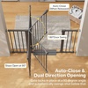 image:imageCumbor 3048 Baby Gate for Stairs and Doorways Moms Choice Award Winner Pressure Mounted Dog Gate Indoor with SelfClosing Walk Through Door Easy Install DoubleLock Design Cool GrayCool Gray