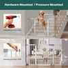 image:imageCumbor 3048 Baby Gate for Stairs and Doorways Moms Choice Award Winner Pressure Mounted Dog Gate Indoor with SelfClosing Walk Through Door Easy Install DoubleLock Design Cool GraySilver