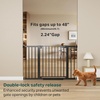 image:imageCumbor 3048 Baby Gate for Stairs and Doorways Moms Choice Award Winner Pressure Mounted Dog Gate Indoor with SelfClosing Walk Through Door Easy Install DoubleLock Design Cool GrayBlack