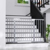image:imageCumbor 3048 Baby Gate for Stairs and Doorways Moms Choice Award Winner Pressure Mounted Dog Gate Indoor with SelfClosing Walk Through Door Easy Install DoubleLock Design Cool GrayGray