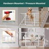 image:imageCumbor 3048 Baby Gate for Stairs and Doorways Moms Choice Award Winner Pressure Mounted Dog Gate Indoor with SelfClosing Walk Through Door Easy Install DoubleLock Design Cool GrayWhite
