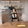 image:imageCumbor 3048 Baby Gate for Stairs and Doorways Moms Choice Award Winner Pressure Mounted Dog Gate Indoor with SelfClosing Walk Through Door Easy Install DoubleLock Design Cool GrayCool Gray