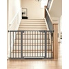 image:imageCumbor 3048 Baby Gate for Stairs and Doorways Moms Choice Award Winner Pressure Mounted Dog Gate Indoor with SelfClosing Walk Through Door Easy Install DoubleLock Design Cool GrayCool Gray