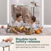 image:imageCumbor 3048 Baby Gate for Stairs and Doorways Moms Choice Award Winner Pressure Mounted Dog Gate Indoor with SelfClosing Walk Through Door Easy Install DoubleLock Design Cool GrayGray