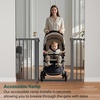 image:imageCumbor 3048 Baby Gate for Stairs and Doorways Moms Choice Award Winner Pressure Mounted Dog Gate Indoor with SelfClosing Walk Through Door Easy Install DoubleLock Design Cool GrayCool Gray