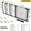 image:imageCumbor 3048 Baby Gate for Stairs and Doorways Moms Choice Award Winner Pressure Mounted Dog Gate Indoor with SelfClosing Walk Through Door Easy Install DoubleLock Design Cool GrayBlack