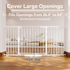 image:imageCumbor 3048 Baby Gate for Stairs and Doorways Moms Choice Award Winner Pressure Mounted Dog Gate Indoor with SelfClosing Walk Through Door Easy Install DoubleLock Design Cool GrayWhite
