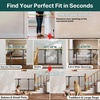 image:imageCumbor 3048 Baby Gate for Stairs and Doorways Moms Choice Award Winner Pressure Mounted Dog Gate Indoor with SelfClosing Walk Through Door Easy Install DoubleLock Design Cool GrayBlack