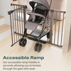 image:imageCumbor 3048 Baby Gate for Stairs and Doorways Moms Choice Award Winner Pressure Mounted Dog Gate Indoor with SelfClosing Walk Through Door Easy Install DoubleLock Design Cool GrayBrown