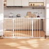 image:imageCumbor 3048 Baby Gate for Stairs and Doorways Moms Choice Award Winner Pressure Mounted Dog Gate Indoor with SelfClosing Walk Through Door Easy Install DoubleLock Design Cool GrayWhite