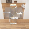 image:imageCumbor 3048 Baby Gate for Stairs and Doorways Moms Choice Award Winner Pressure Mounted Dog Gate Indoor with SelfClosing Walk Through Door Easy Install DoubleLock Design Cool GrayGray