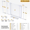image:imageCumbor 3048 Baby Gate for Stairs and Doorways Moms Choice Award Winner Pressure Mounted Dog Gate Indoor with SelfClosing Walk Through Door Easy Install DoubleLock Design Cool GrayWhite