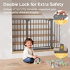 image:imageCumbor 3048 Baby Gate for Stairs and Doorways Moms Choice Award Winner Pressure Mounted Dog Gate Indoor with SelfClosing Walk Through Door Easy Install DoubleLock Design Cool GrayCool Gray