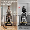 image:imageCumbor 3048 Baby Gate for Stairs and Doorways Moms Choice Award Winner Pressure Mounted Dog Gate Indoor with SelfClosing Walk Through Door Easy Install DoubleLock Design Cool GrayBrown