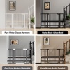 image:imageCumbor 3048 Baby Gate for Stairs and Doorways Moms Choice Award Winner Pressure Mounted Dog Gate Indoor with SelfClosing Walk Through Door Easy Install DoubleLock Design Cool GrayGray