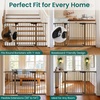 image:imageCumbor 3Pack Baby amp Dog Gates Bundle 2Pack 29746 amp 1Pack 3054 Wide Safety Gates for Stairs Doorways Hallways Dual Lock Auto Close Easy Install Pet Gate Brown