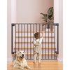 image:imageCumbor 29243 Standard Baby Gate for Stairs Black amp 34 Extra Tall Dog Gate Black